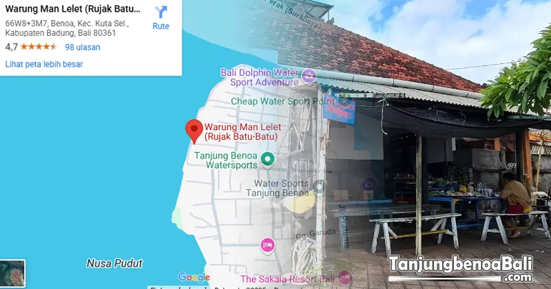 Warung Man Lelet di Tanjung Benoa